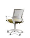Silla de Trabajo LINK White Neumática con Asiento Tela