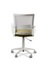 Silla de Trabajo LINK White Neumática con Asiento Tela