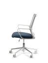 Silla de Trabajo LINK White Neumática Base Cromada