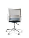 Silla de Trabajo LINK White Neumática Base Cromada