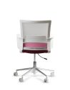 Silla de Trabajo LINK White Neumática Base Cromada