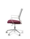Silla de Trabajo LINK White Neumática Base Cromada