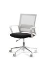 Silla de Trabajo LINK White Neumática Base Cromada