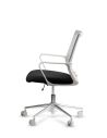 Silla de Trabajo LINK White Neumática Base Cromada