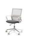 Silla de Trabajo LINK White Neumática Base Cromada