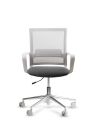 Silla de Trabajo LINK White Neumática Base Cromada