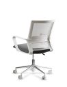Silla de Trabajo LINK White Neumática Base Cromada