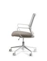 Silla de Trabajo LINK White Neumática Base Cromada