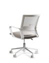 Silla de Trabajo LINK White Neumática Base Cromada