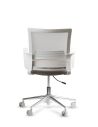 Silla de Trabajo LINK White Neumática Base Cromada