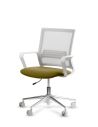 Silla de Trabajo LINK White Neumática Base Cromada