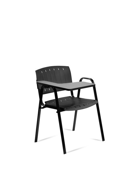 Silla Negra Universitaria Academic PRIMA con Mesa Rebatible - ROLIC