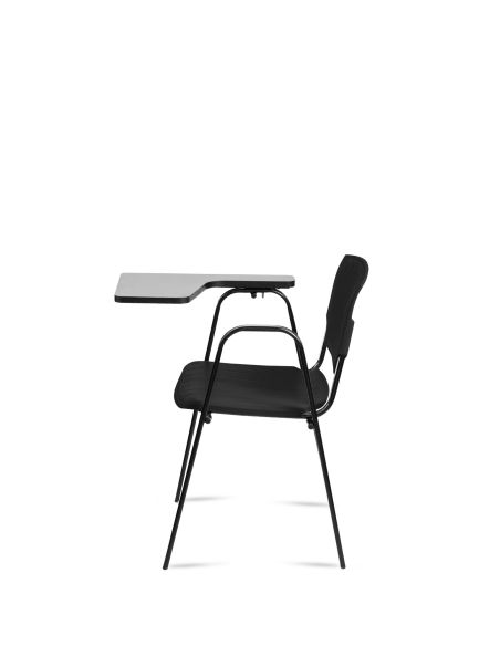Silla Negra Universitaria Academic PRIMA con Mesa Rebatible - ROLIC