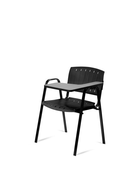 Silla Negra Universitaria Academic PRIMA con Mesa Rebatible - ROLIC
