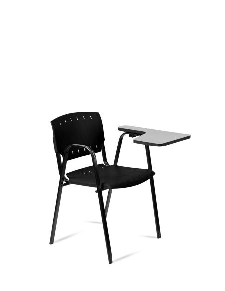 Silla Negra Universitaria Academic PRIMA con Mesa Rebatible - ROLIC