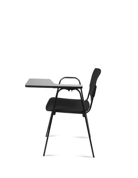 Silla Negra Universitaria Academic PRIMA con Mesa Rebatible - ROLIC