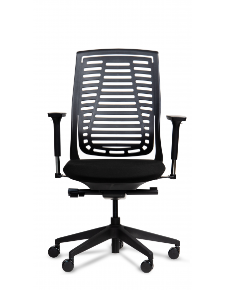 Silla Ergonómica Gandhi 3D Negra con Respaldo Reclinable Rigido
