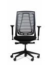 Silla Ergonómica Gandhi 3D Negra con Respaldo Reclinable Rigido
