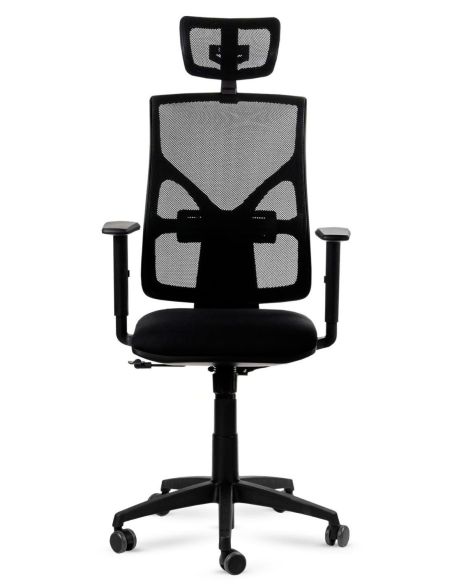 Silla Cool Total Black Negra con Cabezal - Nuevo Modelo