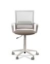 Silla Oficina Blanca LINK White Neumática con Asiento Tela