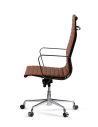 Sillón Giratorio Marrón Eames Aluminum - Sillón Ejecutivo Directo de Fábrica