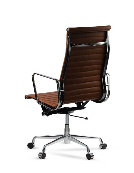 Sillón Giratorio Marrón Eames Aluminum - Sillón Ejecutivo Directo de Fábrica