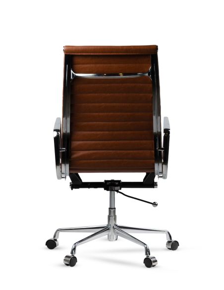 Sillón Giratorio Marrón Eames Aluminum - Sillón Ejecutivo Directo de Fábrica