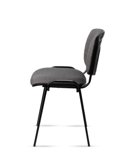 Silla Tapizada de 4 patas GRIS ISO Rolic - Recepción