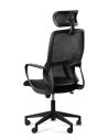 Silla Ergonómica Moderna Basculante con Apoyacabeza Baffi Black