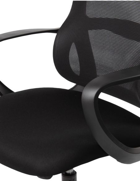 Silla Ergonómica Moderna Basculante con Apoyacabeza Baffi Black