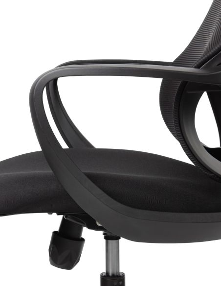 Silla Ergonómica Moderna Basculante con Apoyacabeza Baffi Black