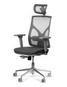 Silla COOL Grey 5D con Estructura Gris Cromada - Diseño Innovador