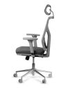 Silla COOL Grey 5D con Estructura Gris Cromada - Diseño Innovador