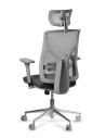 Silla COOL Grey 5D con Estructura Gris Cromada - Diseño Innovador