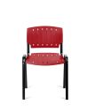 Silla Roja Plástica Prima Rolic Máxima Resistencia - Garantía - Apilables