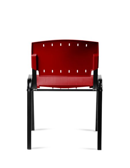 Silla Roja Plástica Prima Rolic Máxima Resistencia - Garantía - Apilables