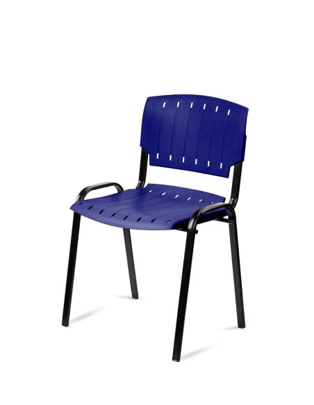 Silla Azul Pastica Prima Rolic Máxima Resistencia - Garantía - Apilables