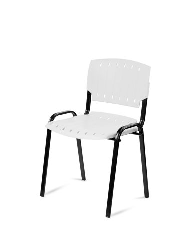 Silla Gris Pastica Prima Rolic Máxima Resistencia - Garantía - Apilables