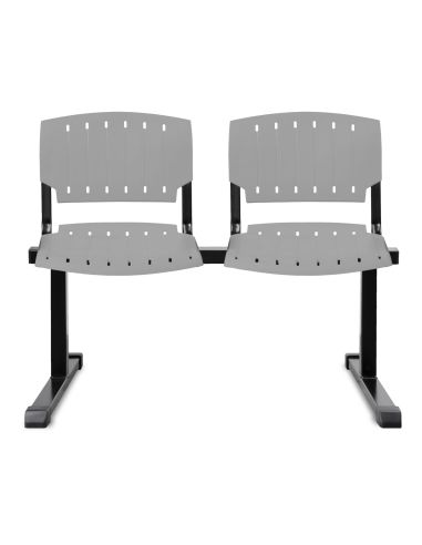 Silla de Espera Tandem Plástica de 2 cuerpos  - Venta Online