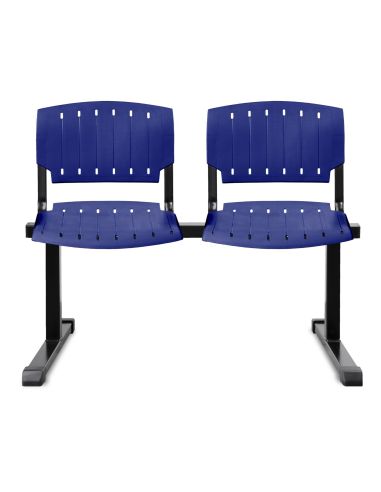 Silla de Espera Tandem Plástica de 2 cuerpos  - Venta Online