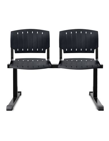 Silla de Espera Tandem Plástica de 2 cuerpos  - Venta Online