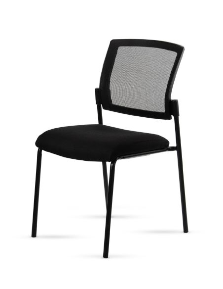 Silla Stol Negra ROLIC Fija Recepción - Calidad Premium - Directo de Fábrica