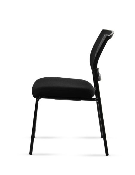 Silla Stol Negra ROLIC Fija Recepción - Calidad Premium - Directo de Fábrica