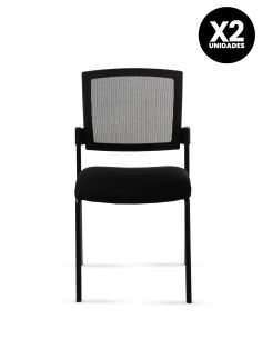 Silla Stol Negra ROLIC Fija Recepción - Calidad Premium - Directo de Fábrica 2