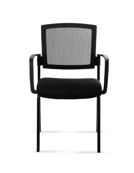 Silla Stol Negra ROLIC Fija Recepción - Calidad Premium - Directo de Fábrica