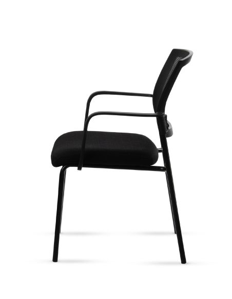 Silla Stol Negra ROLIC Fija Recepción - Calidad Premium - Directo de Fábrica