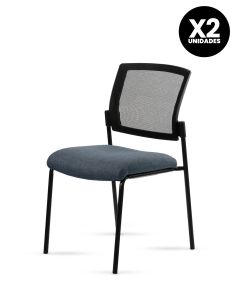 Silla Stol Negra ROLIC Fija Recepción - Calidad Premium - Directo de Fábrica
