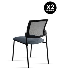 Silla Stol Negra ROLIC Fija Recepción - Calidad Premium - Directo de Fábrica 2