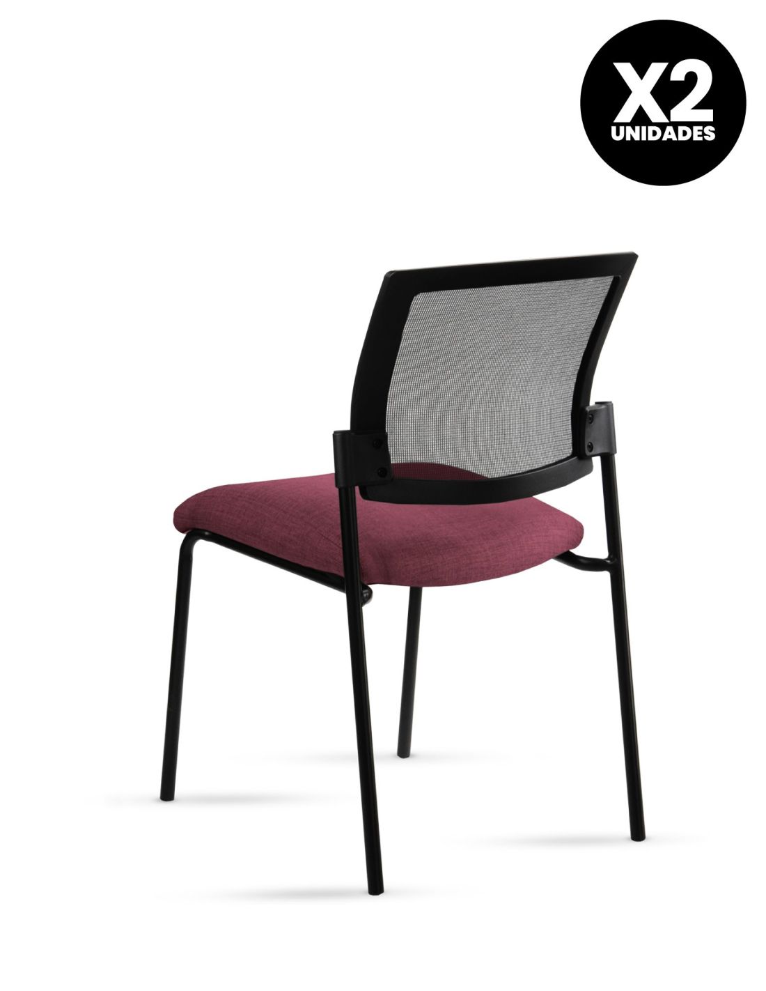 Silla Stol Negra ROLIC Fija Recepción - Calidad Premium - Directo de Fábrica