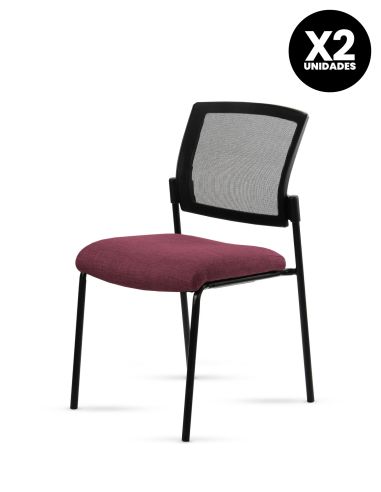 Silla Stol Negra ROLIC Fija Recepción - Calidad Premium - Directo de Fábrica